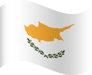 Cyprus Flag Waving PNG Image