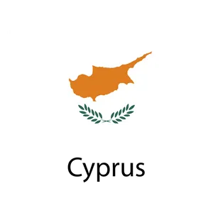 Cyprus Mapand Flag Graphic PNG Image