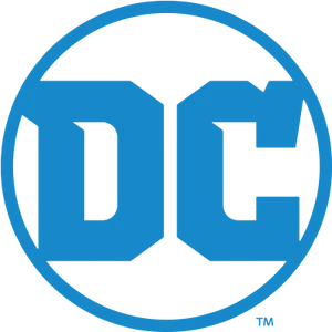 D C Comics Logo Blue Background PNG Image