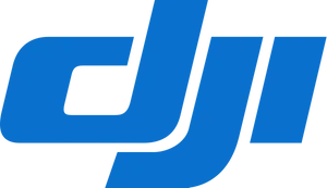 D J I Logo Blue Background PNG Image