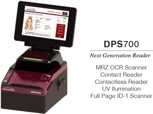 D P S700 Passport Reader Device PNG Image