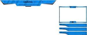 Daavekl Stream Overlay Design PNG Image