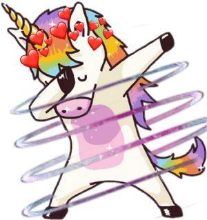 Unicorn Sticker - Cool Unicorn, HD Png Download PNG with transparent background