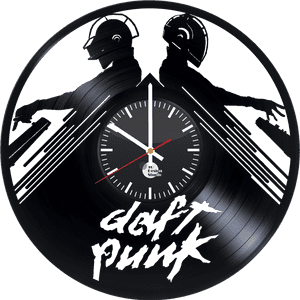 Daft Punk Handmade Vinyl Record Wall Clock Big - Daft Punk Aesthetic, HD Png Download PNG image with transparent background