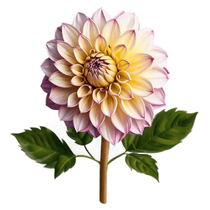 Dahlia Flower Illustration PNG 06112024 PNG image with transparent background