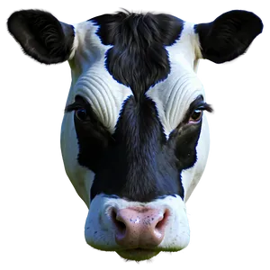 Dairy Cow Head Graphic Png 06212024 PNG Image