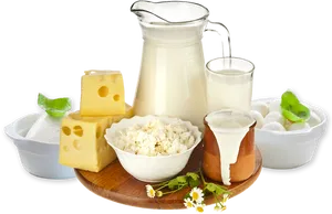 Dairy Products Variety PNG Image