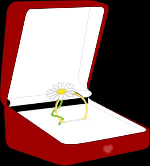 Daisy Ringin Red Box PNG image with transparent background