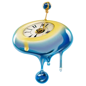 Dali Inspired Melting Clock Png Kgk PNG Image