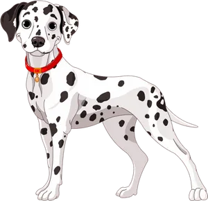 Dalmatian Dog Illustration PNG Image