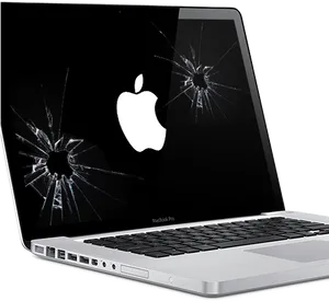 Damaged Mac Book Pro Screen PNG Image