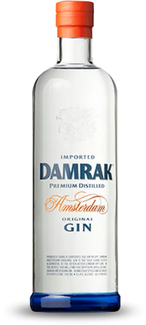 Damrak Amsterdam Original Gin Bottle PNG Image