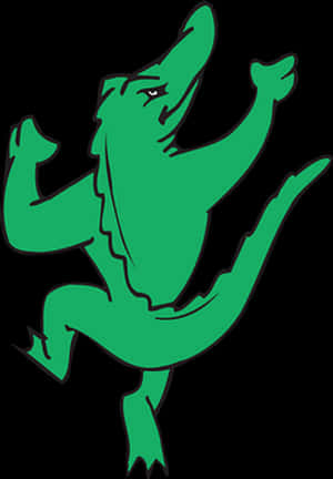 Dancing Alligator Cartoon PNG image with transparent background