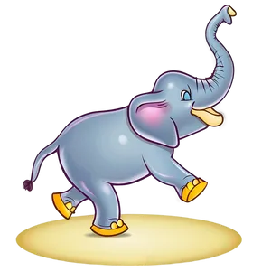 Dancing Elephant Cartoon Png Iyd45 PNG Image