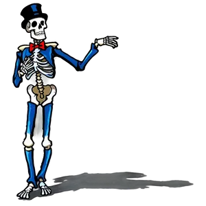 Dancing Skeleton In Top Hat Png 19 PNG Image