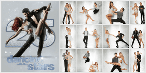 Dancing With The Stars Cast Collage PNG with transparent background