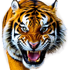 Dangerous Tiger Expression Png Wfo33 PNG Image