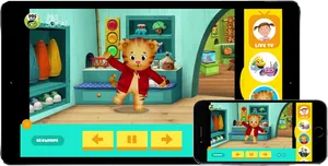 Daniel Tiger App Promotional Image PNG Image