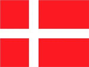 Danish National Flag Dannebrog PNG Image