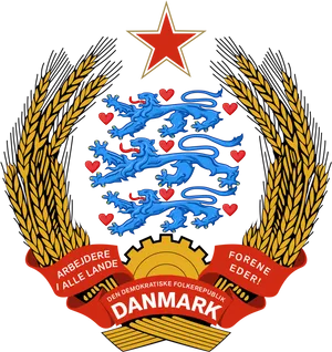 Danish Peoples Republic Coatof Arms PNG Image