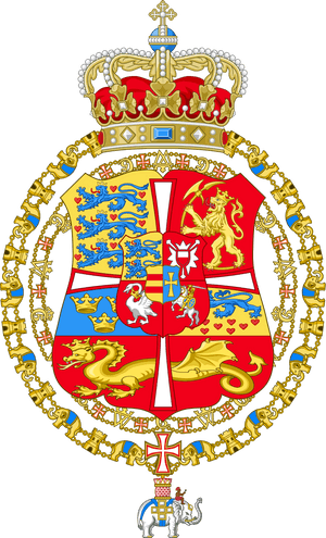 Danish Royal Family Coat Of Arms, HD Png Download PNG image with transparent background