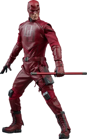 Daredevilin Action Pose PNG Image