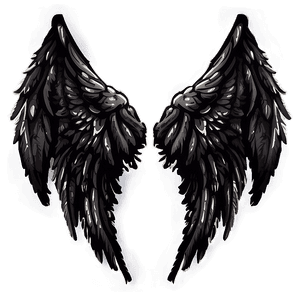 Dark Angel Wings Clipart PNG 06232024 PNG