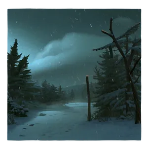 Dark Blizzard Night Png Yfq41 PNG Image