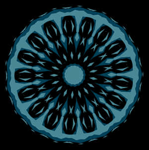 Dark_ Blue_ Mandala_ Art PNG image with transparent background