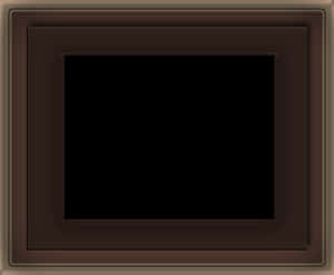 Dark Brown Empty Picture Frame PNG image with transparent background