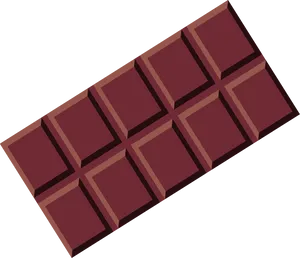 Dark Chocolate Bar Isolated PNG Image