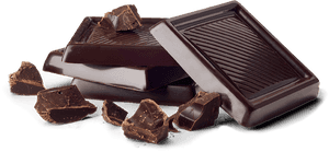 Dark Chocolate Barsand Pieces PNG image with transparent background