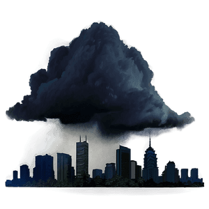 Dark Cloudy Skyline PNG 06252024 PNG with transparent background
