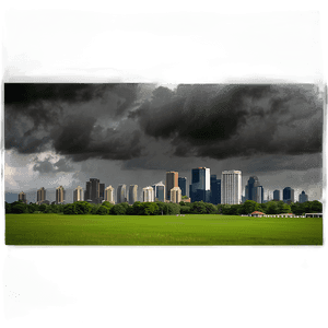 Dark Cloudy Skyline PNG 5 PNG with transparent background