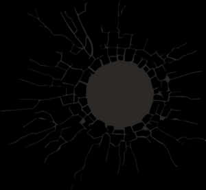 Glass Hole Cracking Cracks - Transparent Background Cracked Png, Png Download PNG