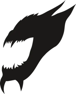 Dark Dragon Silhouette PNG Image