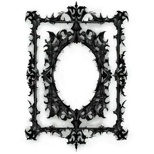 Dark Gothic Frame Png 06262024 PNG Image