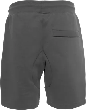 Dark Gray Cotton Shorts PNG Image