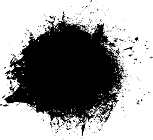 Dark Grunge Splash Texture PNG image with transparent background