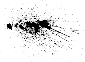 Dark Grunge Splatter Texture PNG image with transparent background