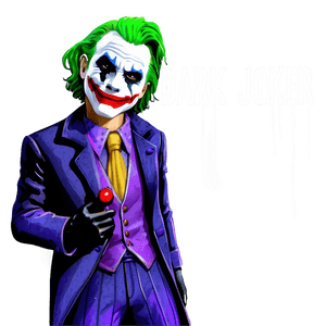 Dark Joker Artwork PNG ltx PNG image with transparent background