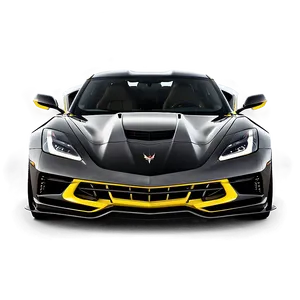 Dark Knight Corvette C8 Png Fxp59 PNG Image