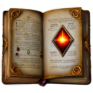 Dark Magic Spellbook Png Oqe84 PNG Image