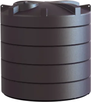 Dark Plastic Water Storage Tank PNG Image