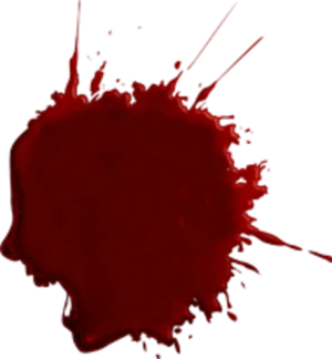 Dark Red Blood Splatter PNG Image