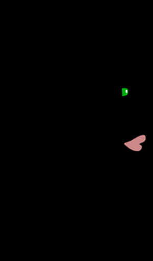 Dark Roomwith Green Lightand Pink Object PNG with transparent background