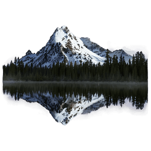 Dark Snowy Mountain PNG 06242024 PNG