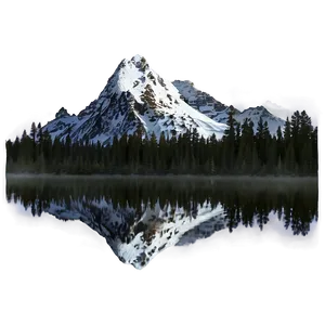 Dark Snowy Mountain Png 06242024 PNG Image