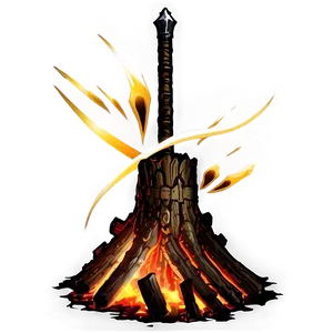 Dark Souls Bonfire Design Png Vwa PNG Image