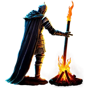 Dark Souls Bonfire Lit Png Vww PNG Image